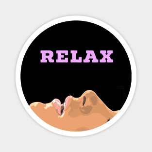 Relax Fashion Lying Woman Design Magnet